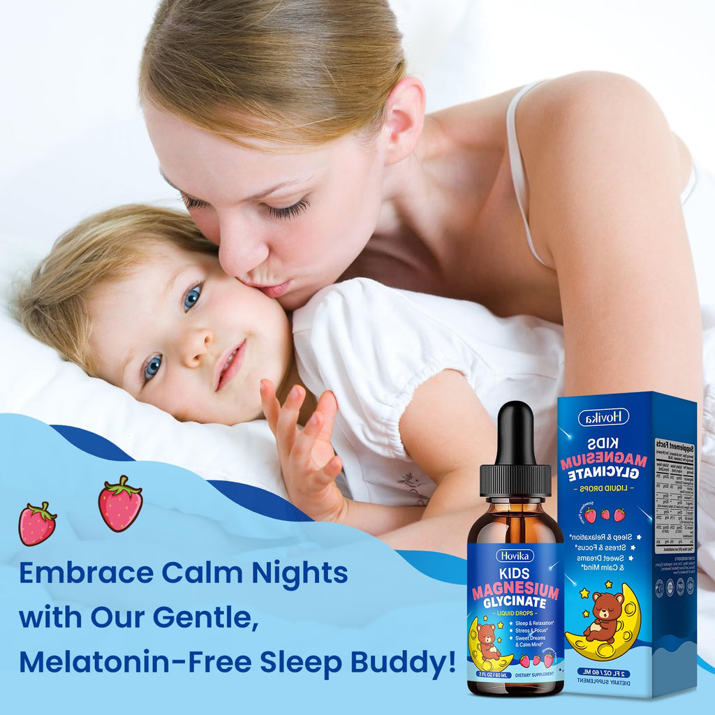Hovika Kids Magnesium Drops Liquid with Glycinate

