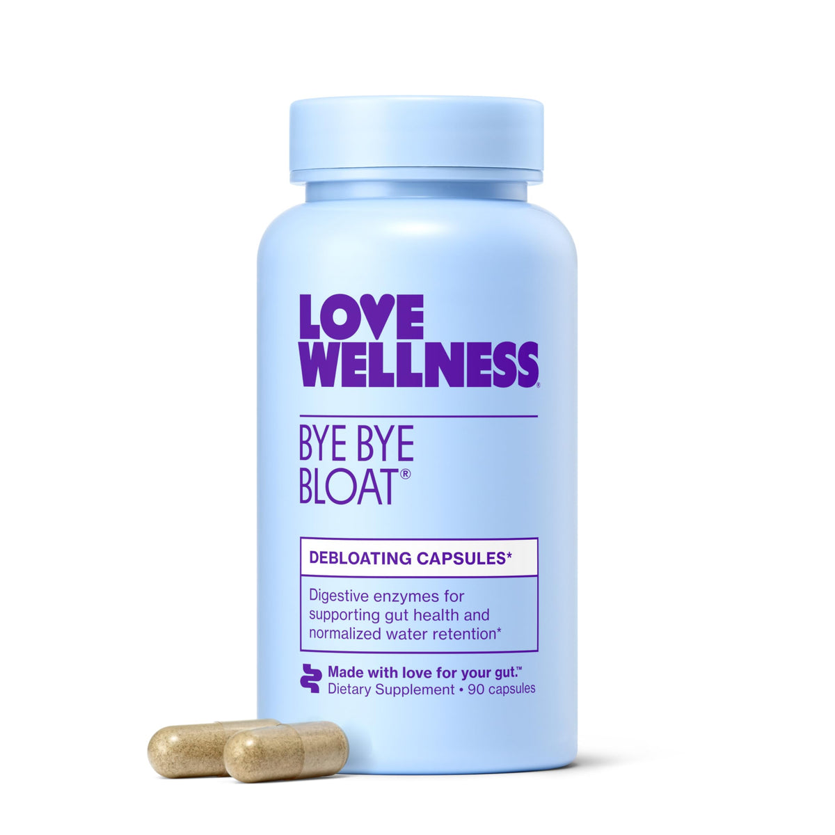 Love Wellness Bye Bye Bloat Digestive Enzymes for Women