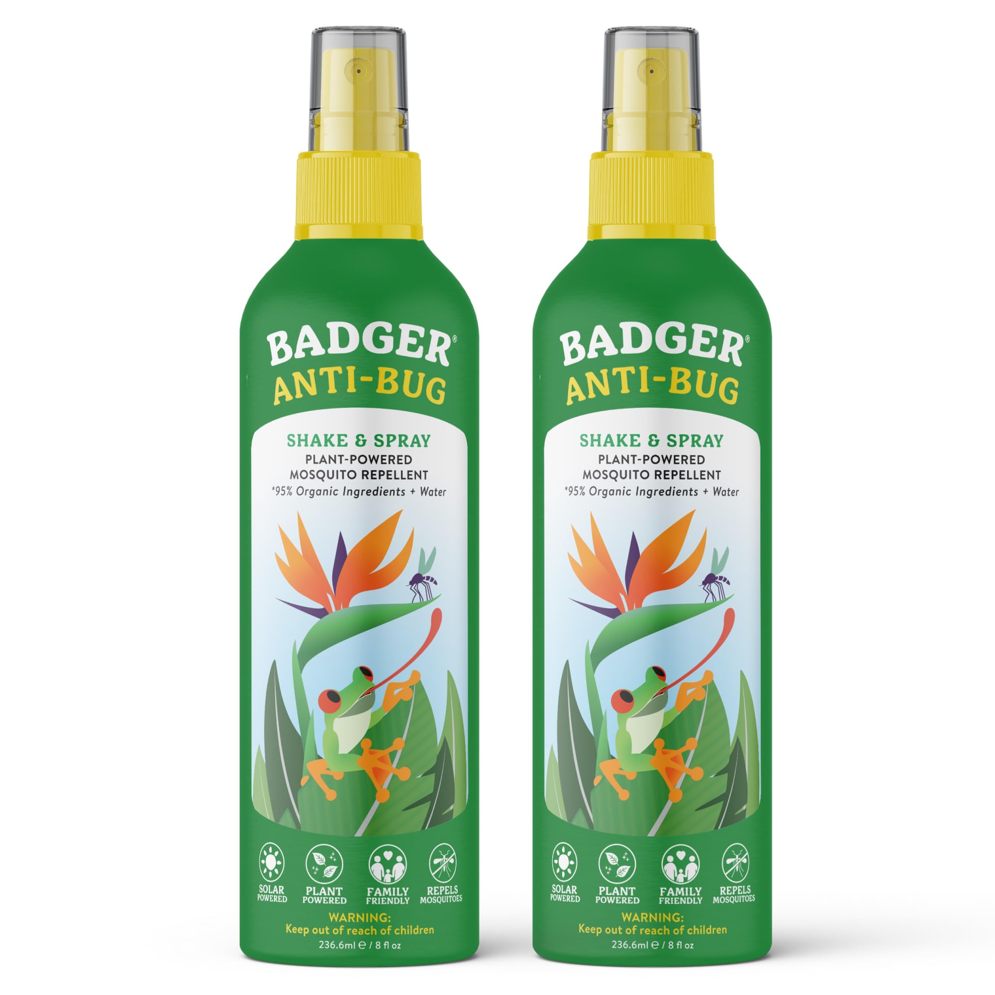 Badger Bug Spray DEET-Free Mosquito Repellent with Citronella & Essential Oils