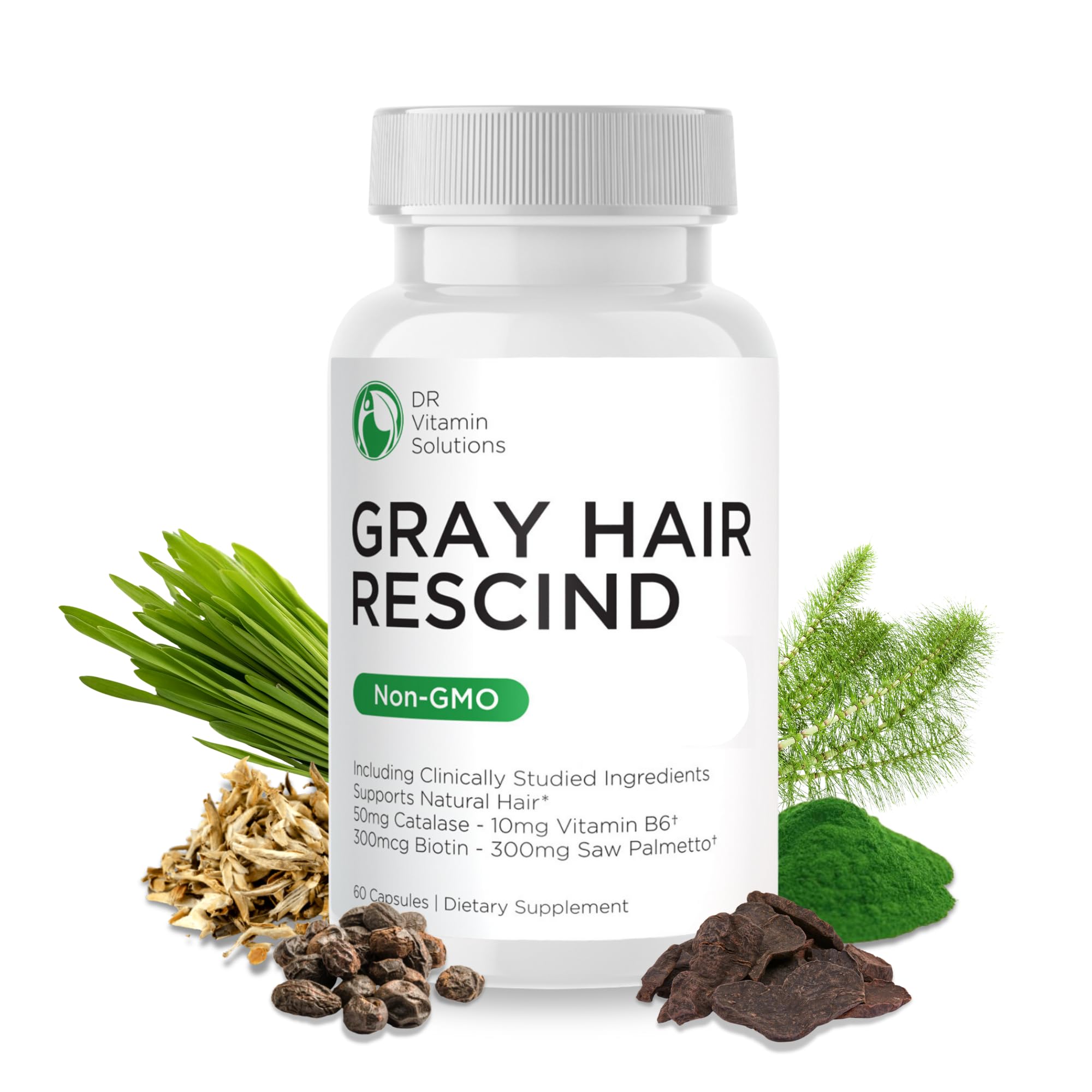 Gray Hair Rescind with Catalase - Hair Vitamins

