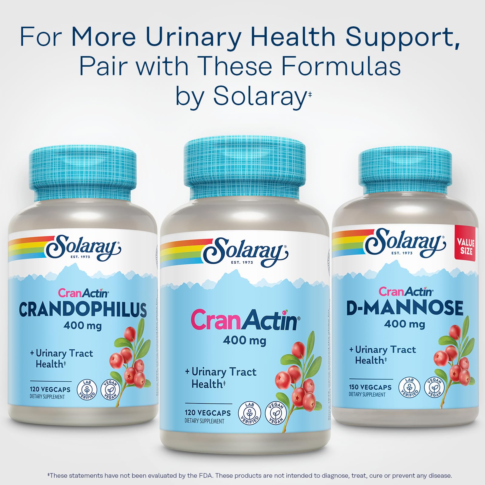 Solaray CranActin Cranberry Extract 400 mg – Urinary Health

