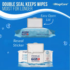 MagiCare 75% Alcohol Wipes | Unscented Sanitizing Wipes

