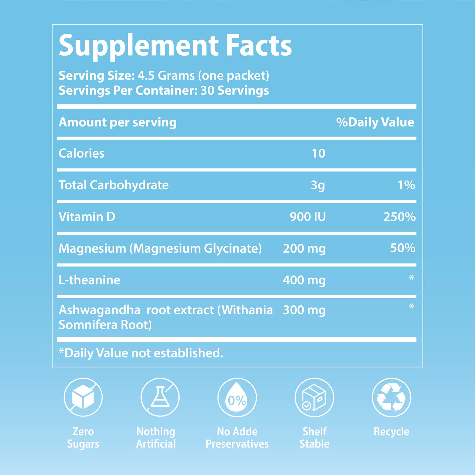 UltraCalm Cortisol Support Drink with Magnesium Glycinate

