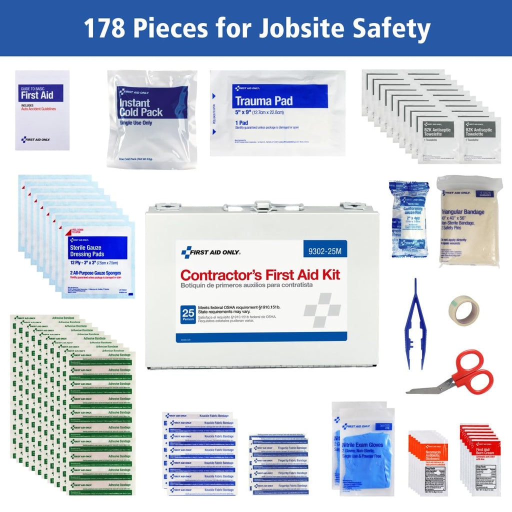 First Aid Only Contractor's First Aid Kit for Job Sites

