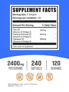 Omega Triple Softgels - Flaxseed, Fish Oil, Evening Primrose

