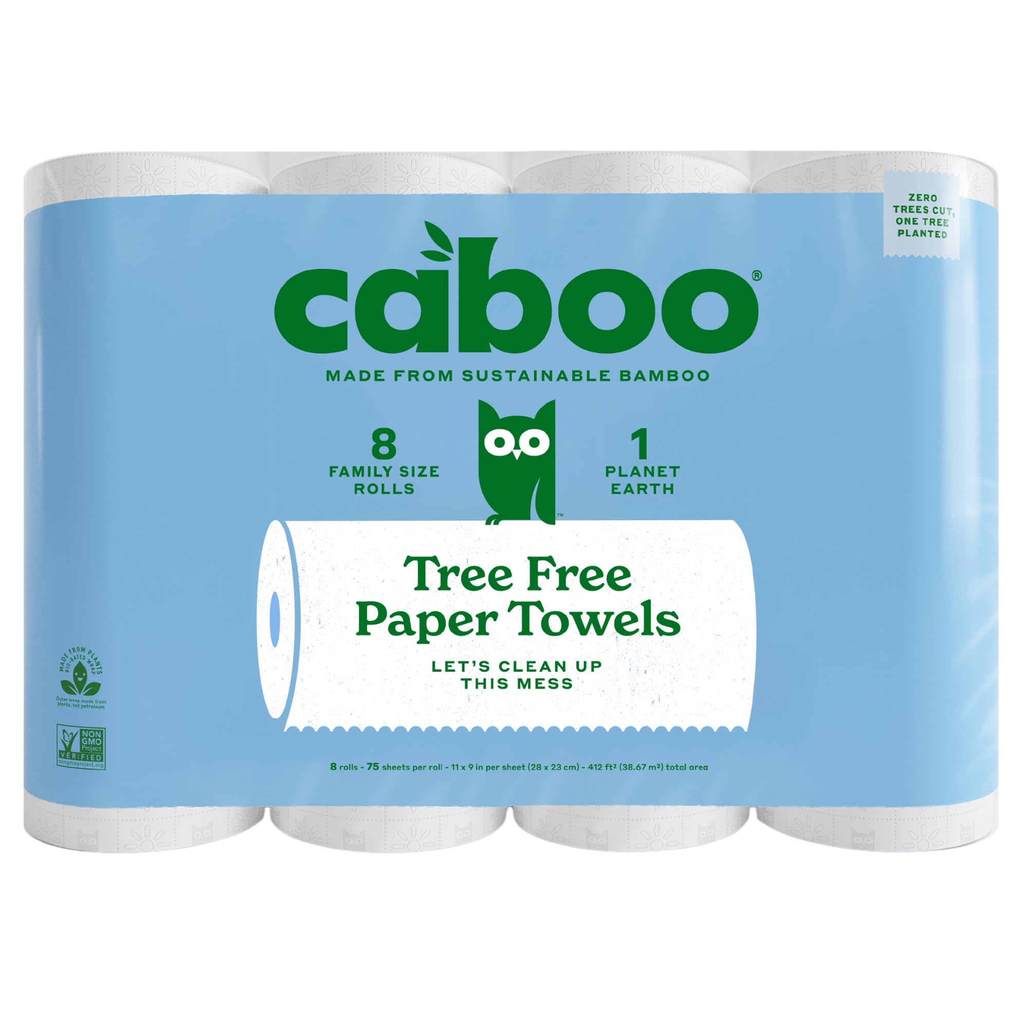 Caboo Bamboo Paper Towels - 2-Ply Eco Friendly

