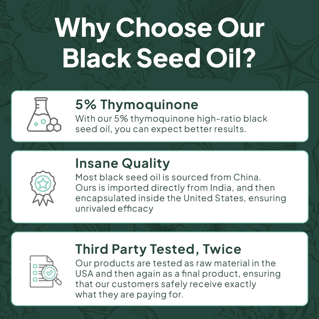 Better Black Seed Oil Organics Ocean 5% Thymoquinone

