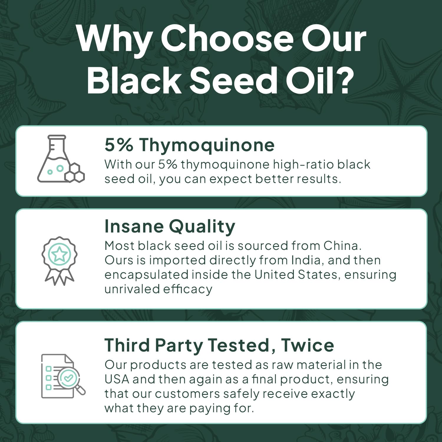 Better Black Seed Oil Organics Ocean 5% Thymoquinone

