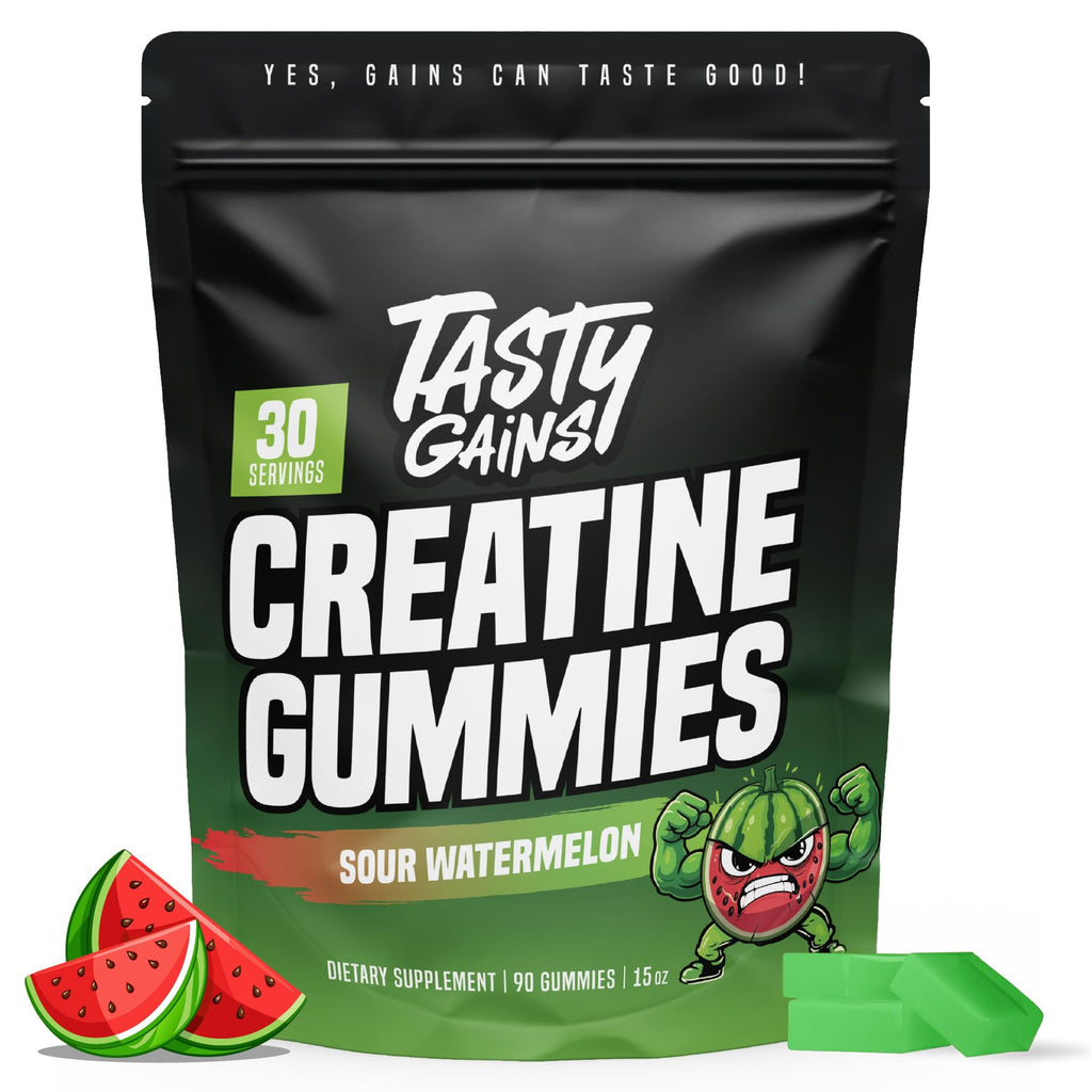 TASTY GAINS Creatine Gummies - Monohydrate for Muscle & Strength Support