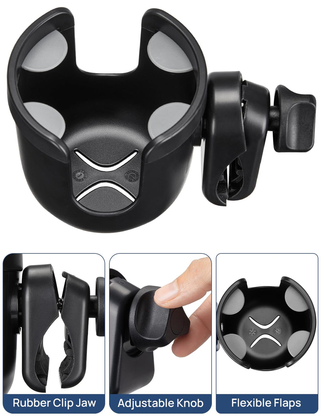 JOYTUTUS Wheelchair Cup Holder for Walker Stroller & Scooter

