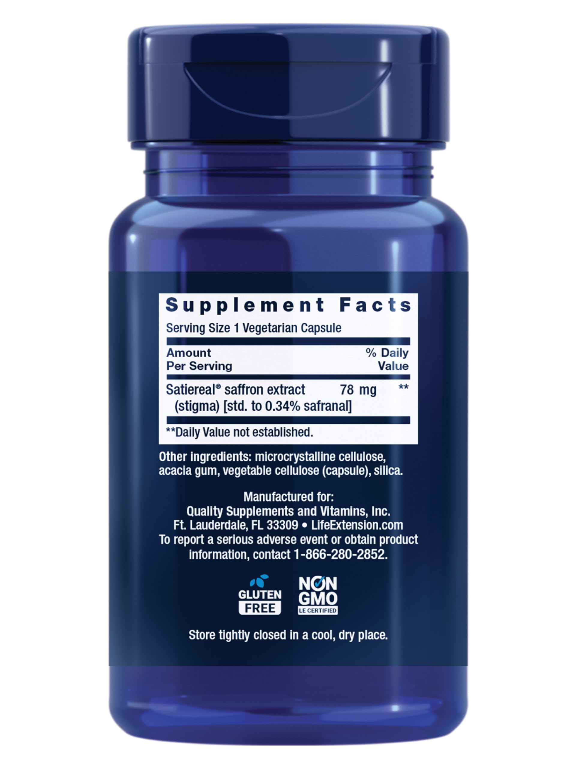 Life Extension Saffron Supplement for Appetite Control

