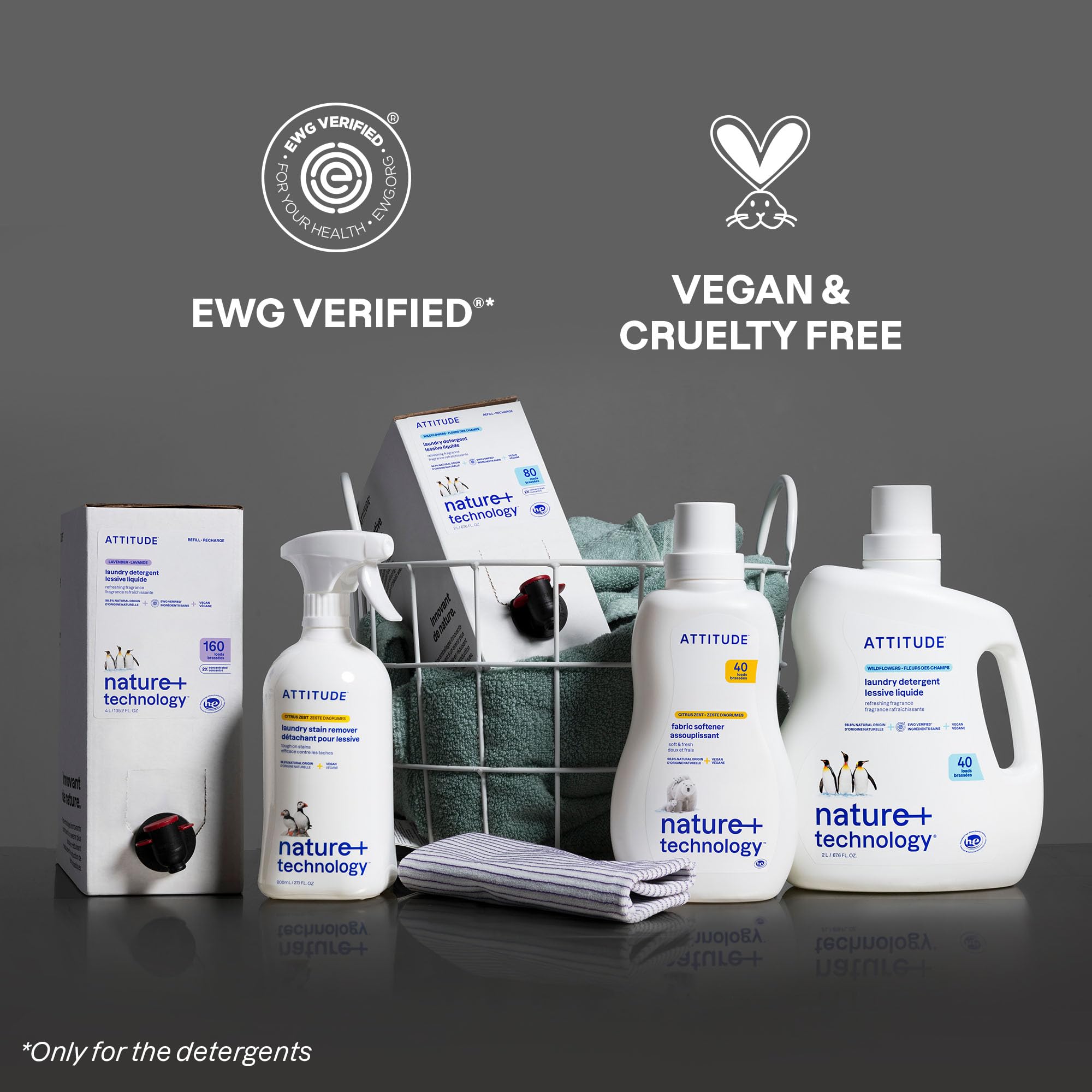 ATTITUDE Liquid Laundry Detergent Refill Plant-Based & Vegan

