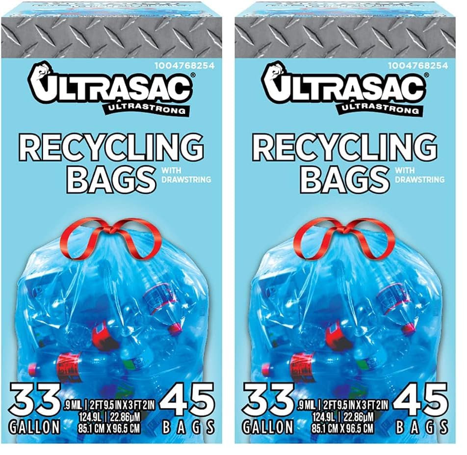 Ultrasac Large Heavy Duty Drawstring Trash Bags