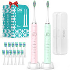 COSLUS C40 Sonic Electric Toothbrush for Adults – 47,000 VPM, 5 Modes, Travel Case