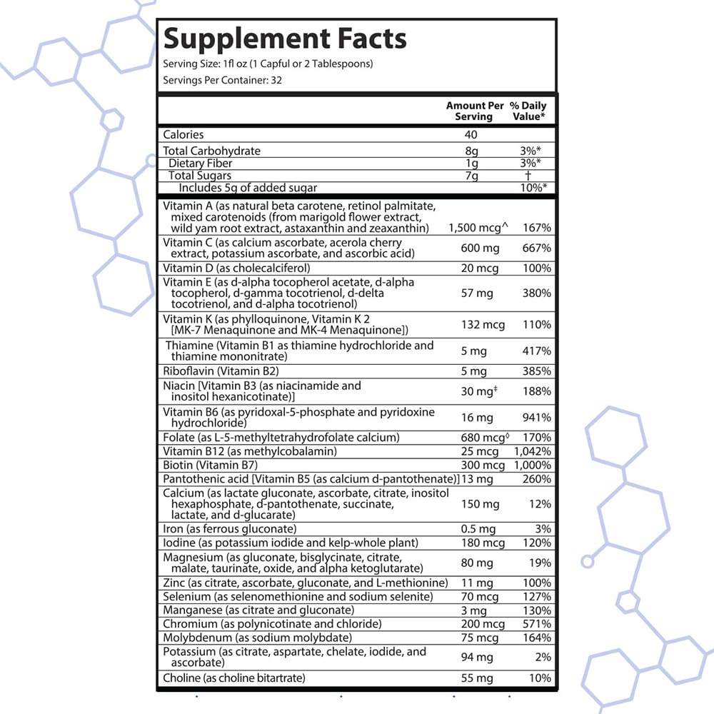 IntraMAX Liquid Multivitamin - Comprehensive Nutrient Formula

