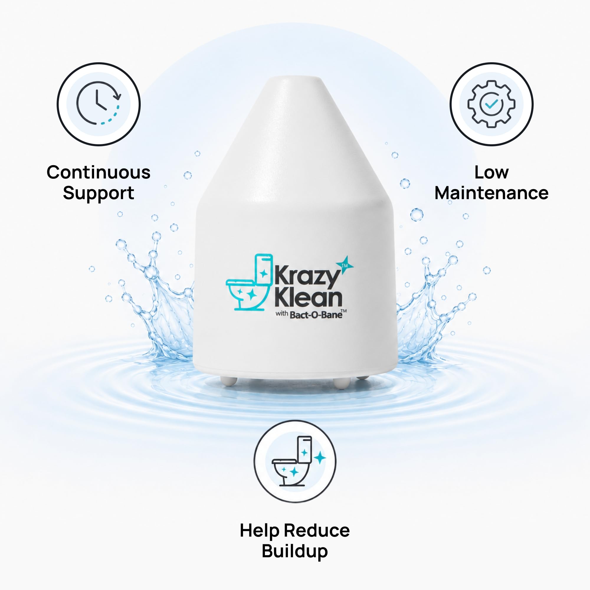 Krazy Klean Automatic Toilet Cleaner Continuous Cleaning

