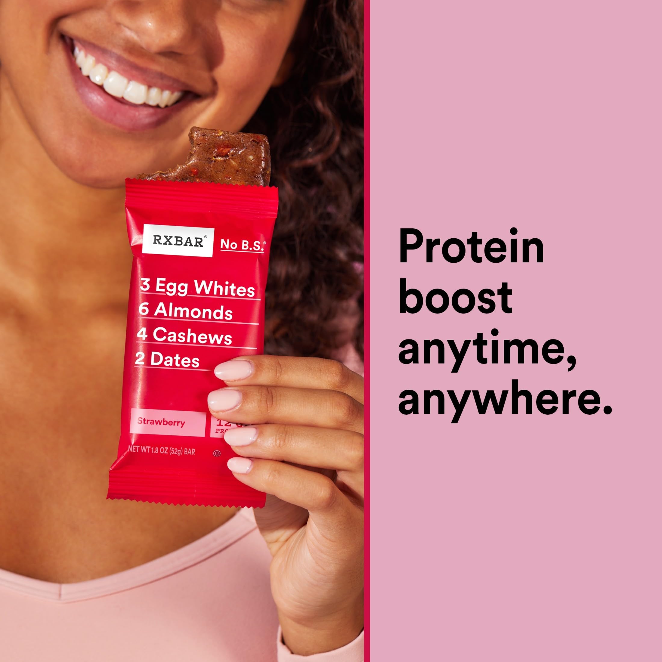 RXBAR Strawberry Protein Bars - Gluten Free Snack

