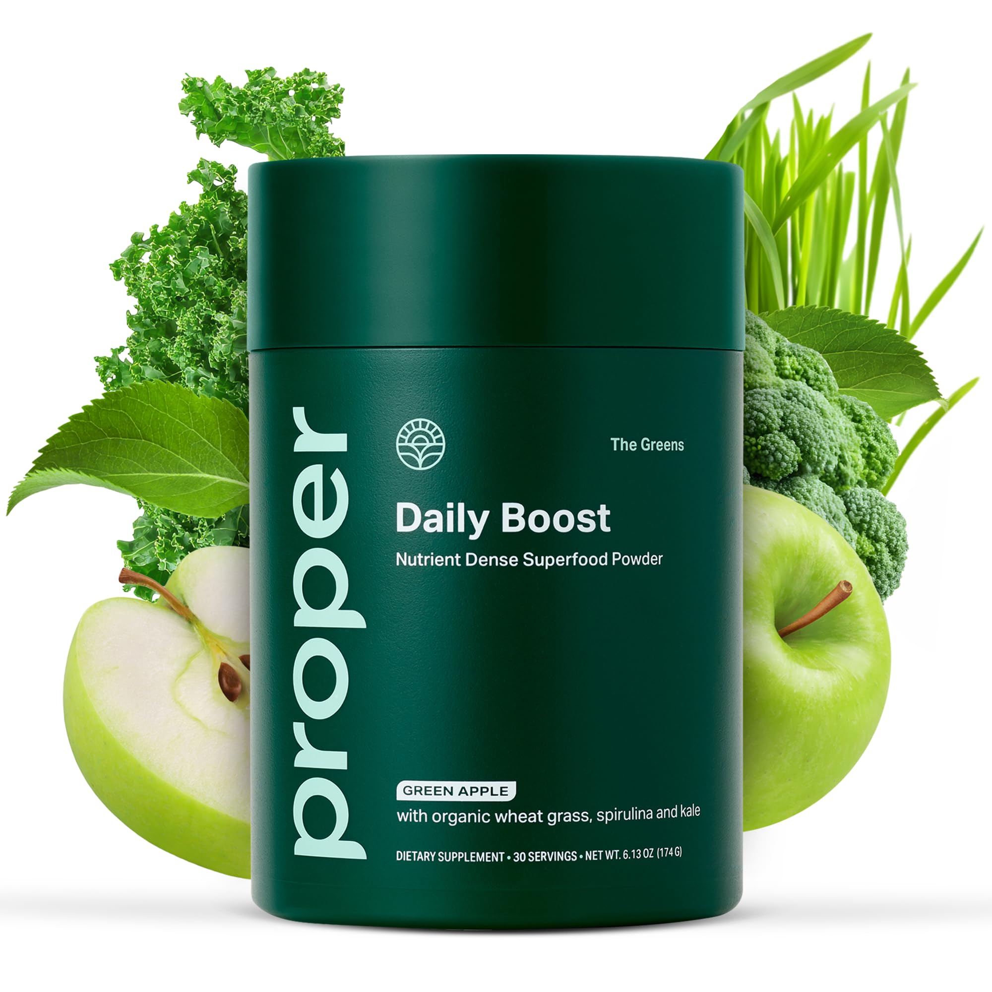 Proper The Greens Powder Apple Flavor Daily Boost

