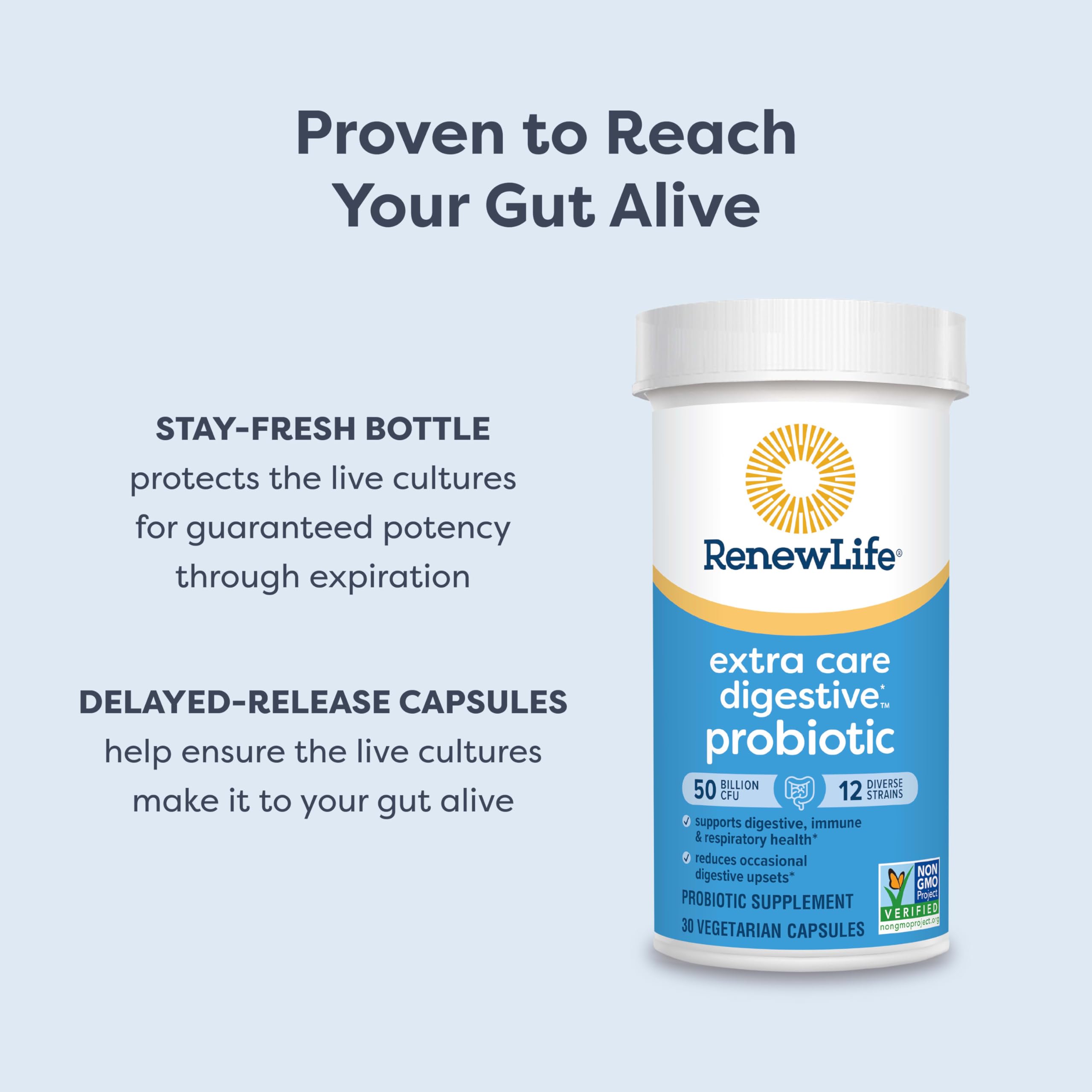 Renew Life Digestive Probiotic Capsules with L. Rhamnosus GG

