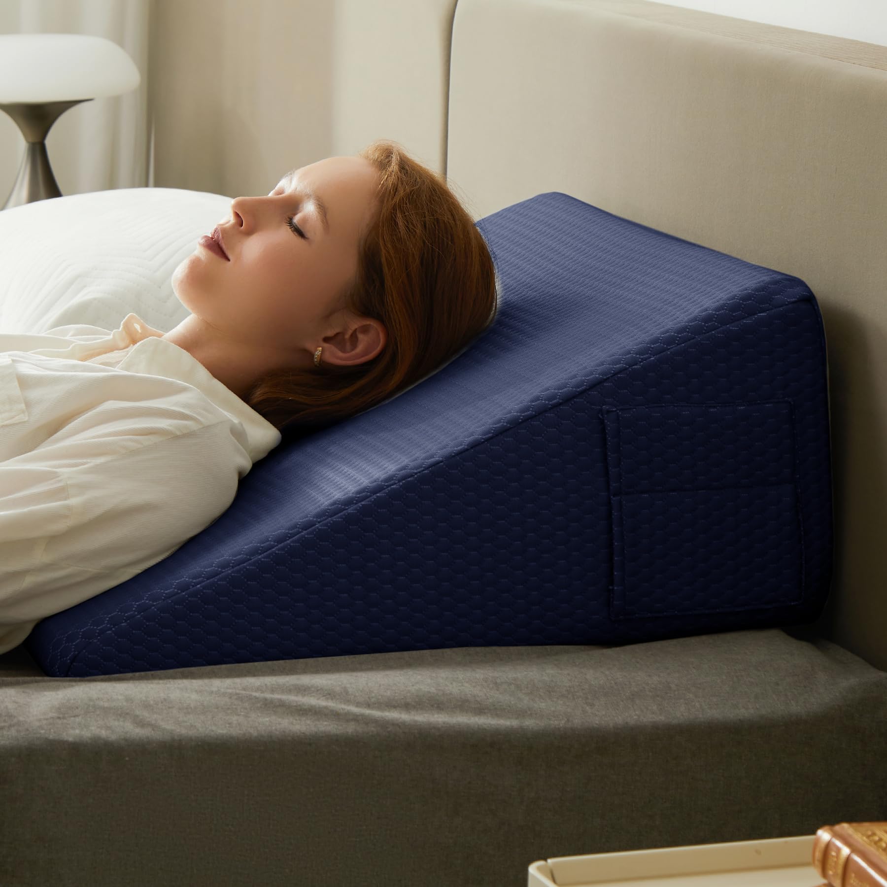 Bedluxe Wedge Pillow for Reflux Relief and Comfort