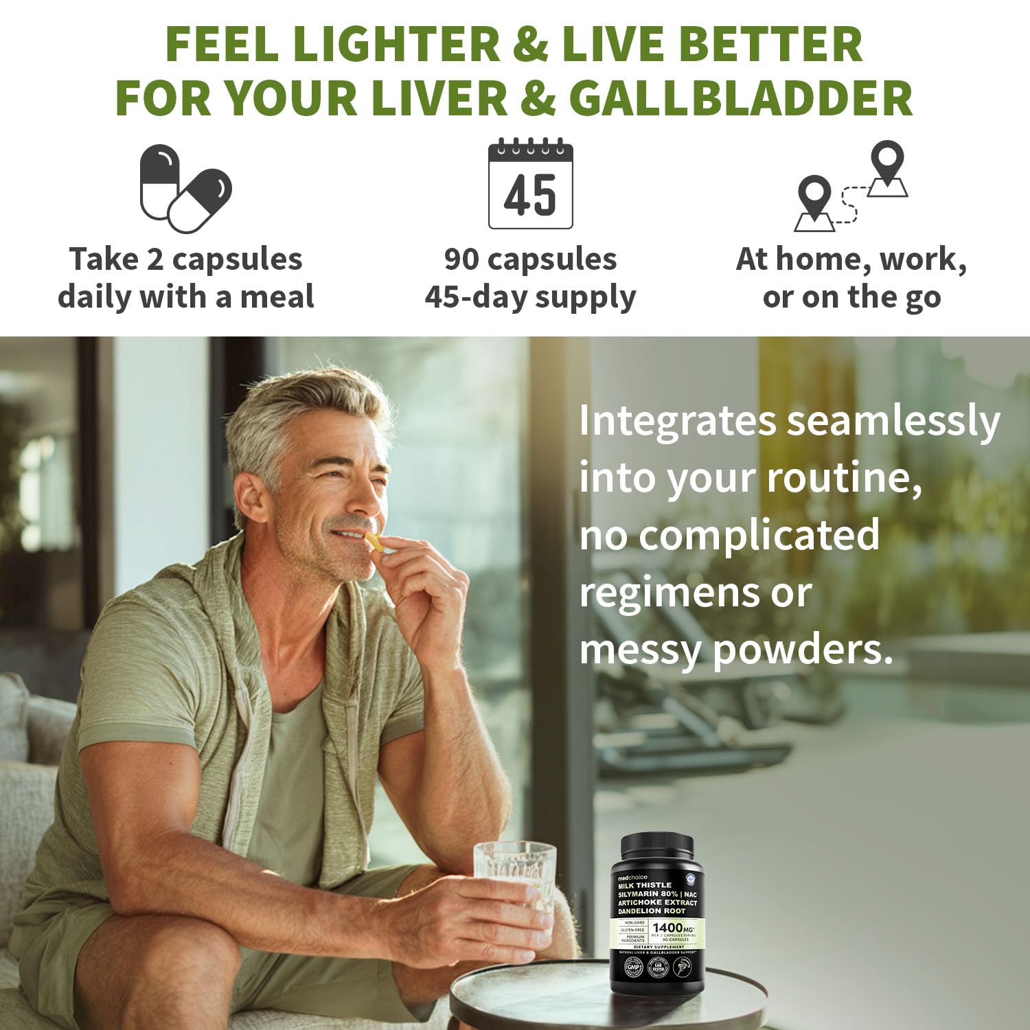 Milk Thistle Liver Support with NAC – Vegan Capsules

