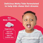 Renzo's Kids Dissolvable Iron Supplement | Sugar-Free Tabs

