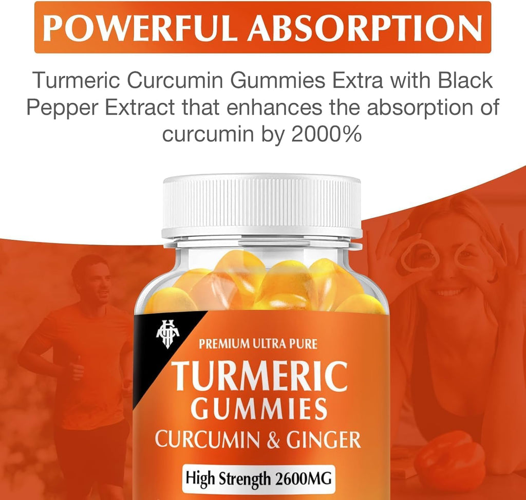 CHANUBITO Turmeric Curcumin Gummies with Ginger & Pepper

