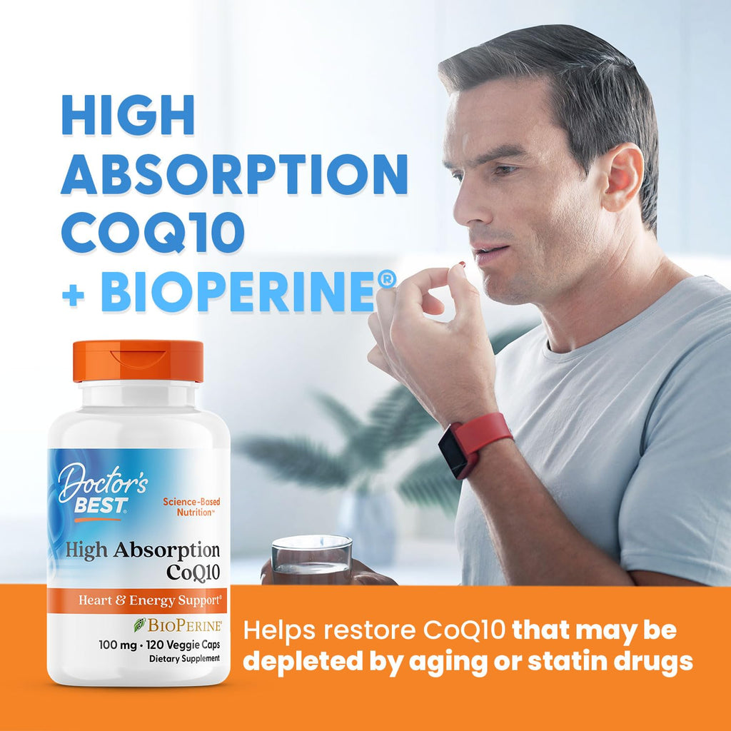 Doctor's Best CoQ10 with BioPerine – 100 mg for Heart Health

