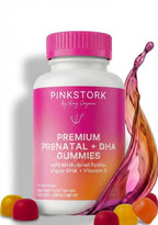 Pink Stork Prenatal Gummies with Vegan DHA | MTHFR-Friendly

