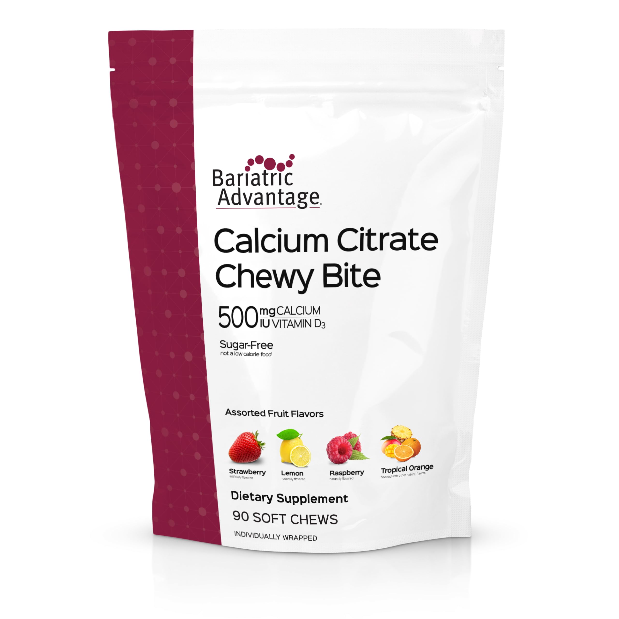 Bariatric Advantage Calcium Citrate Chewy Bites - Vitamin D3

