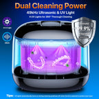 Ultrasonic Retainer Cleaner for Dentures and Aligners - 49KHz

