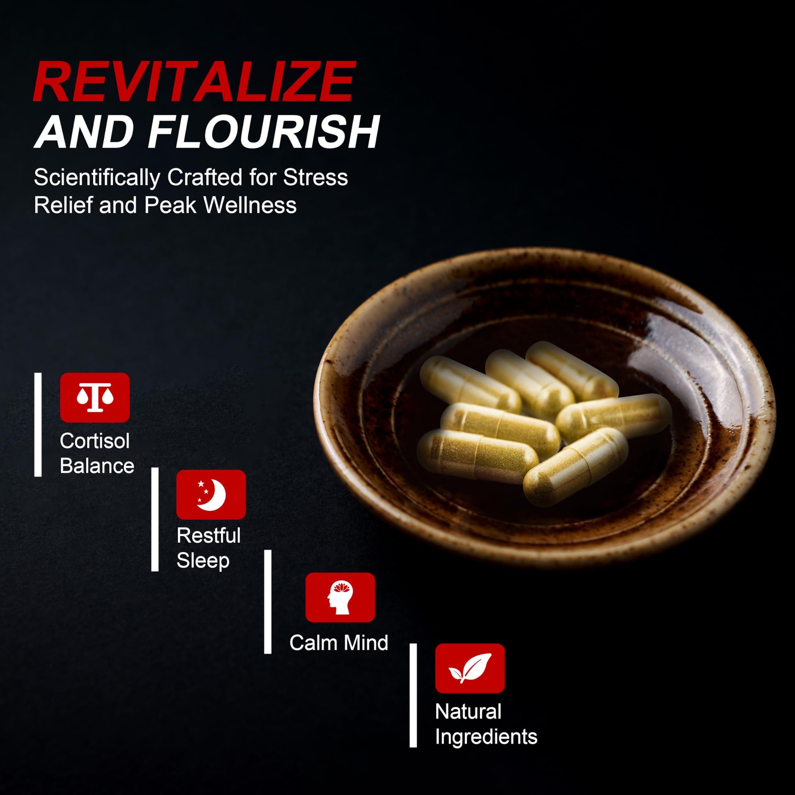 DLNIA Cortisol Support Supplement | Plant-Based Wellness


