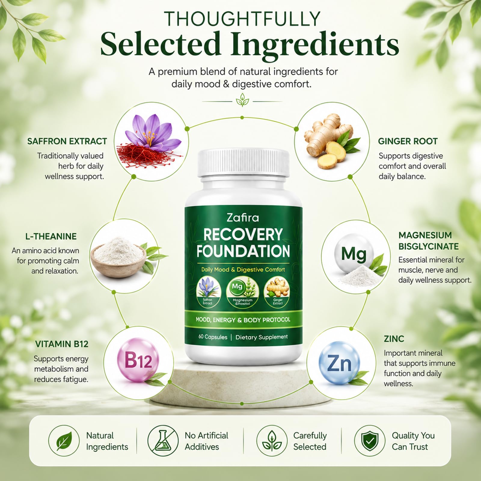 Zafira Organics Saffron Supplements for Daily Wellness

