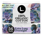 L. Maxi Pads with Organic Cotton Top Layer Unscented Wings

