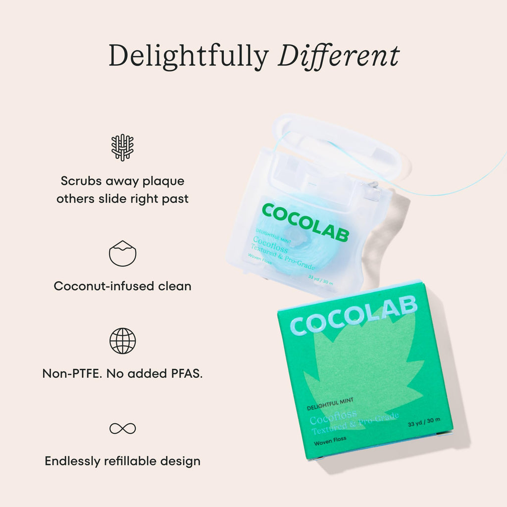 Cocofloss Expanding Woven Dental Floss by Cocolab

