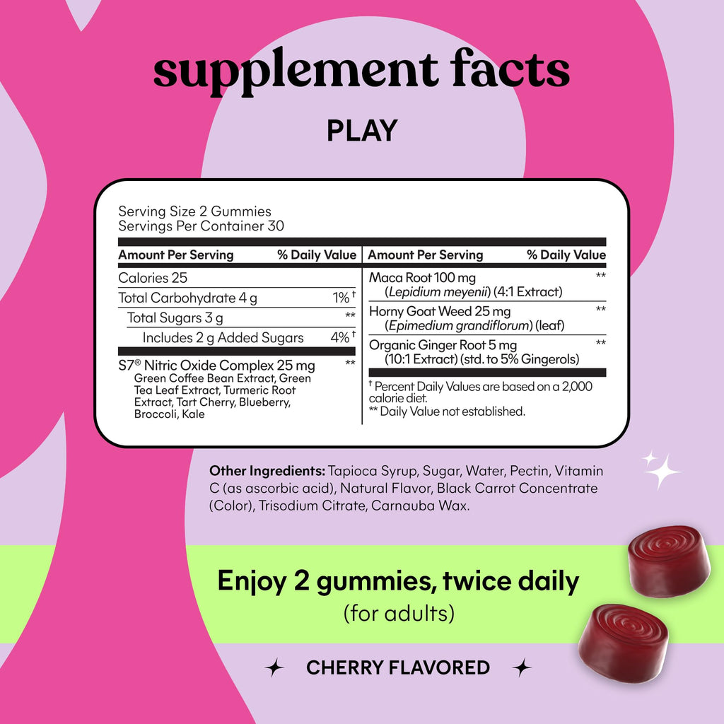 Lemme Play Intimacy Gummies | Nitric Oxide Support

