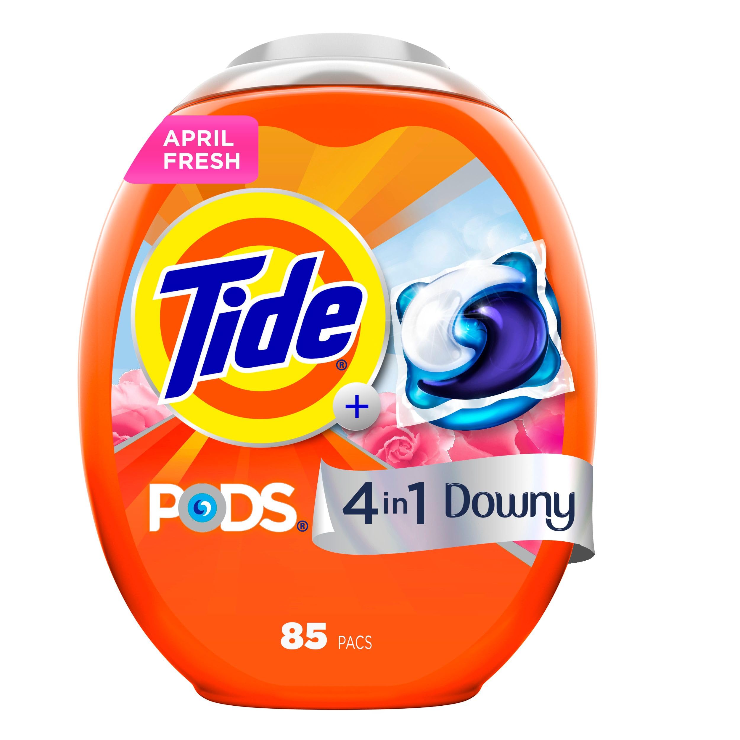Tide PODS with Downy 4-in-1 Detergent Pacs | April Fresh

