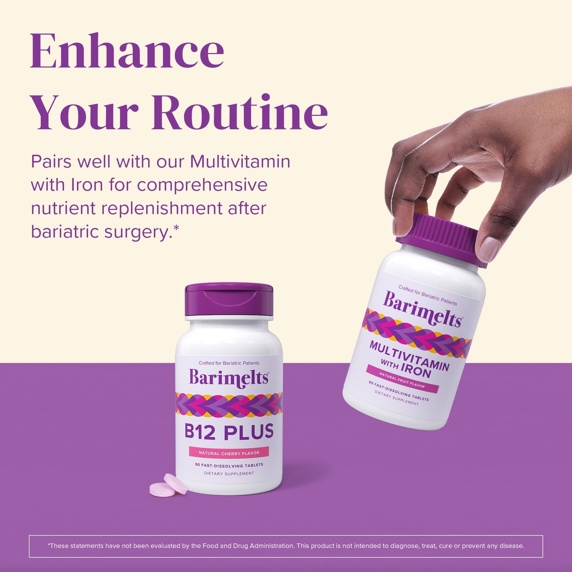 BariMelts Vitamin B12 Plus Fast-Dissolving Bariatric Vitamins

