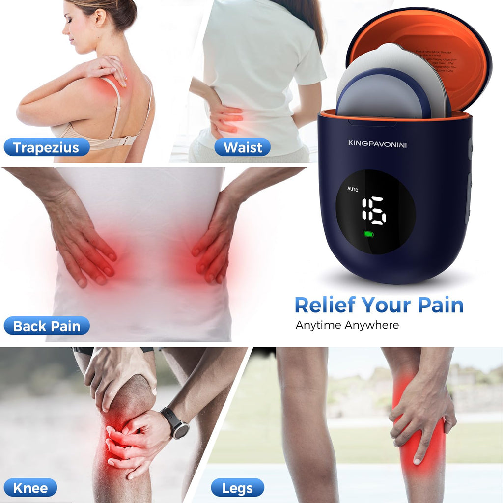 KingPavonini Wireless TENS Unit Dual Channel Stimulator

