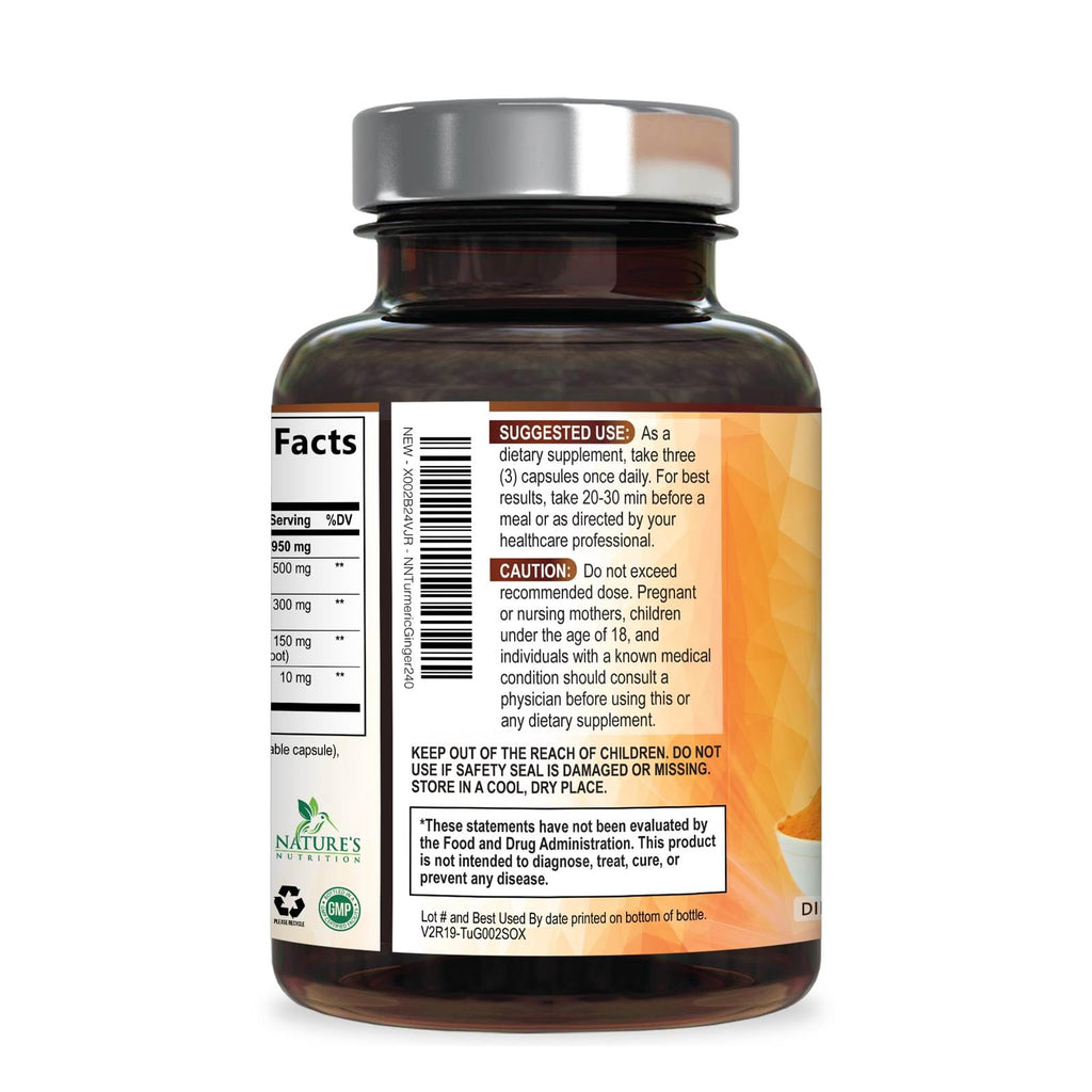 Turmeric Curcumin Supplement with Ginger & BioPerine

