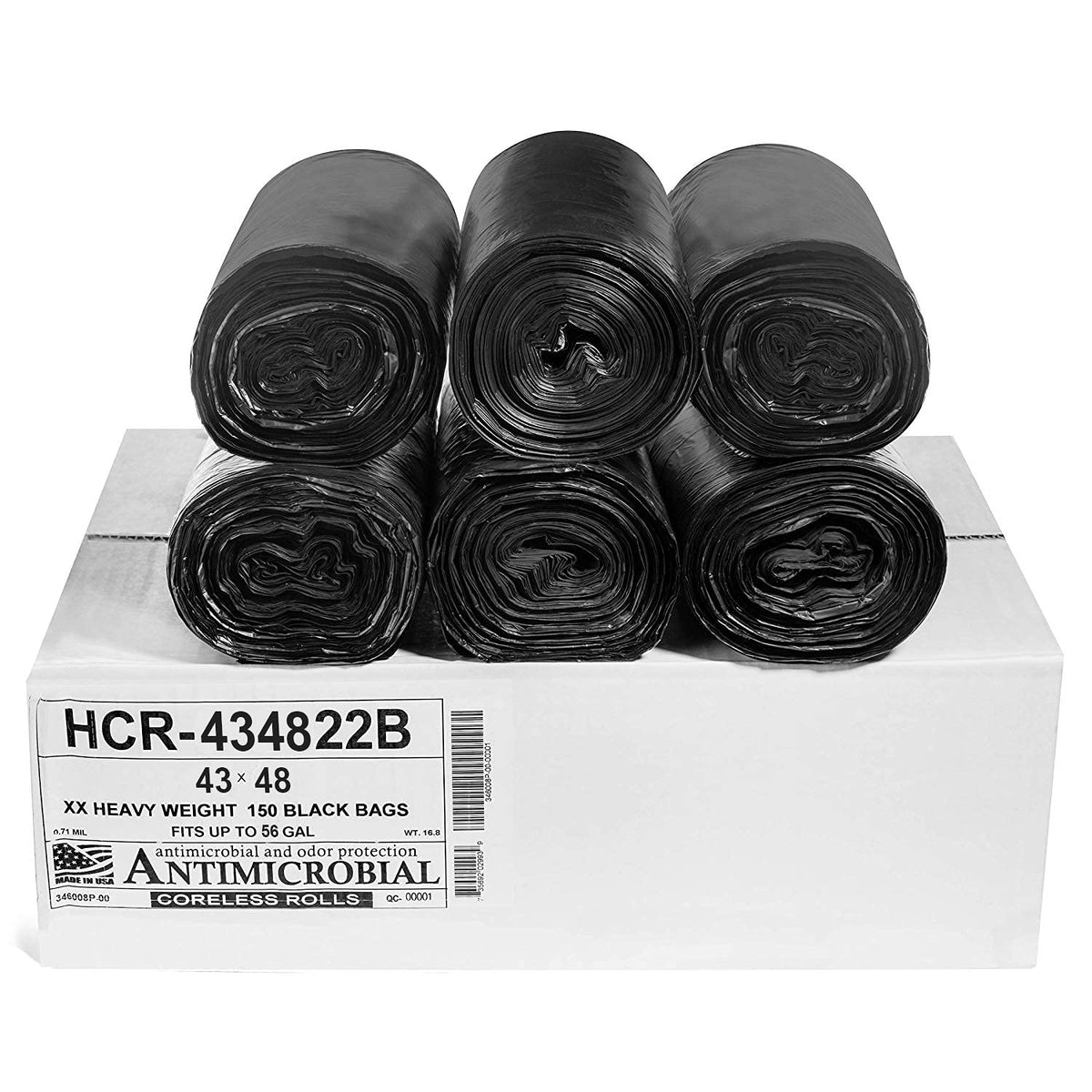 Aluf Plastics High Density Trash Bags - Heavy-Duty