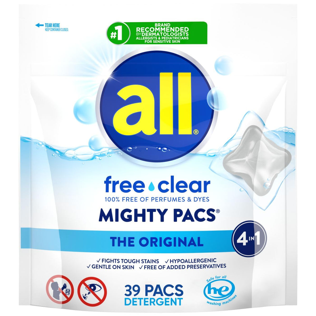 All Free Clear Unscented Laundry Detergent - Sensitive Skin