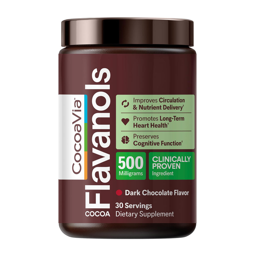 CocoaVia Cocoa Flavanols 500mg – Heart & Brain Support

