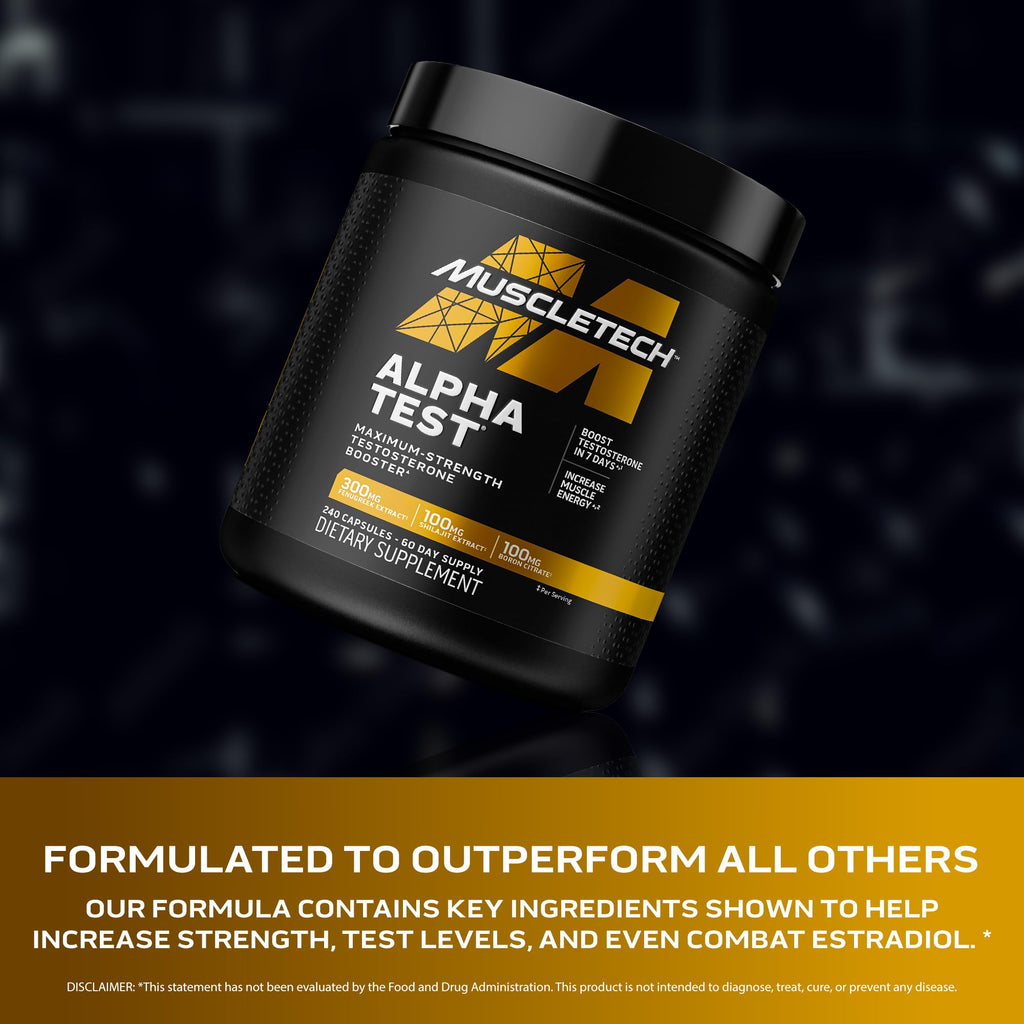 MuscleTech AlphaTest Testosterone Booster | Tribulus Boron

