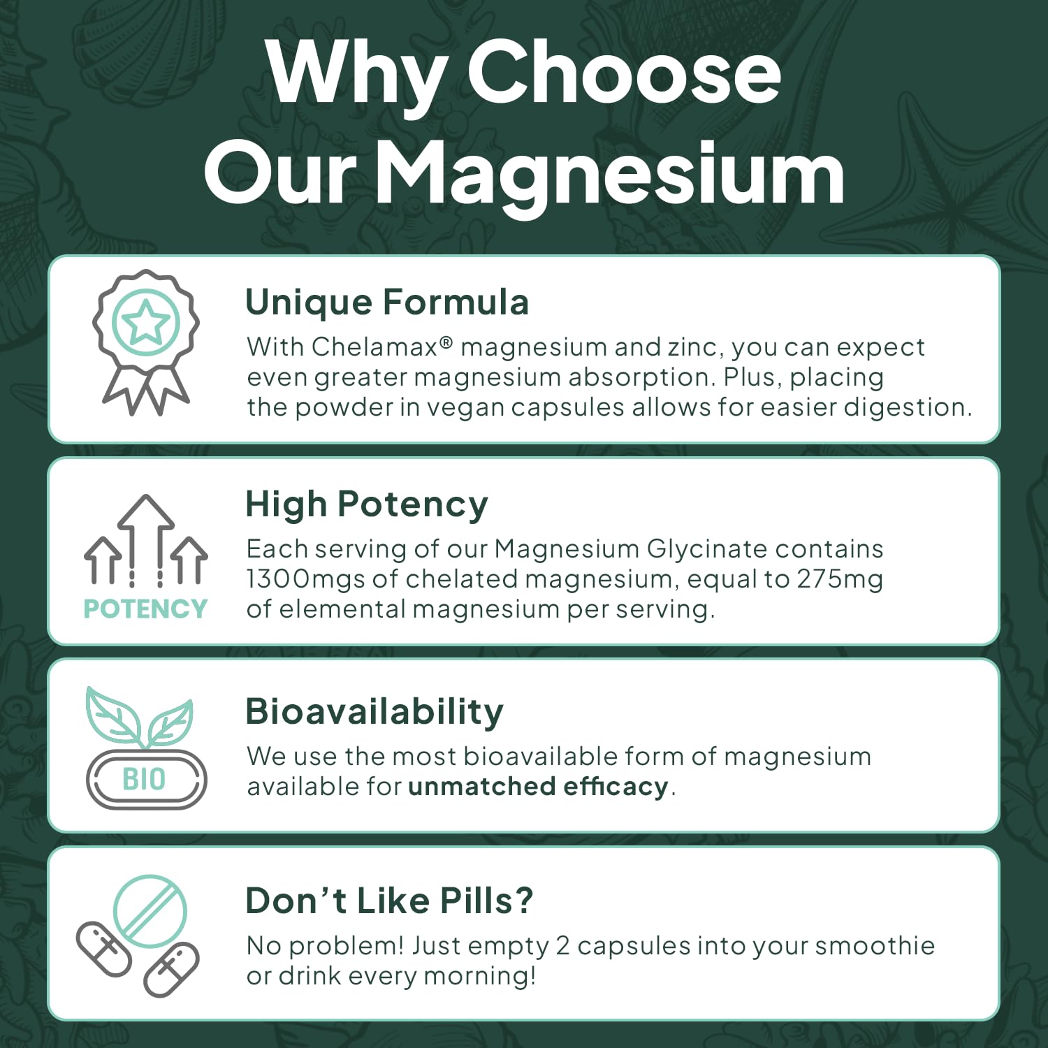 Organics Ocean Magnesium Glycinate with Zinc | Sleep Support

