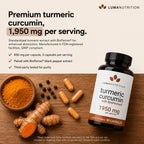 Luma Turmeric Curcumin with BioPerine 95% Curcuminoids


