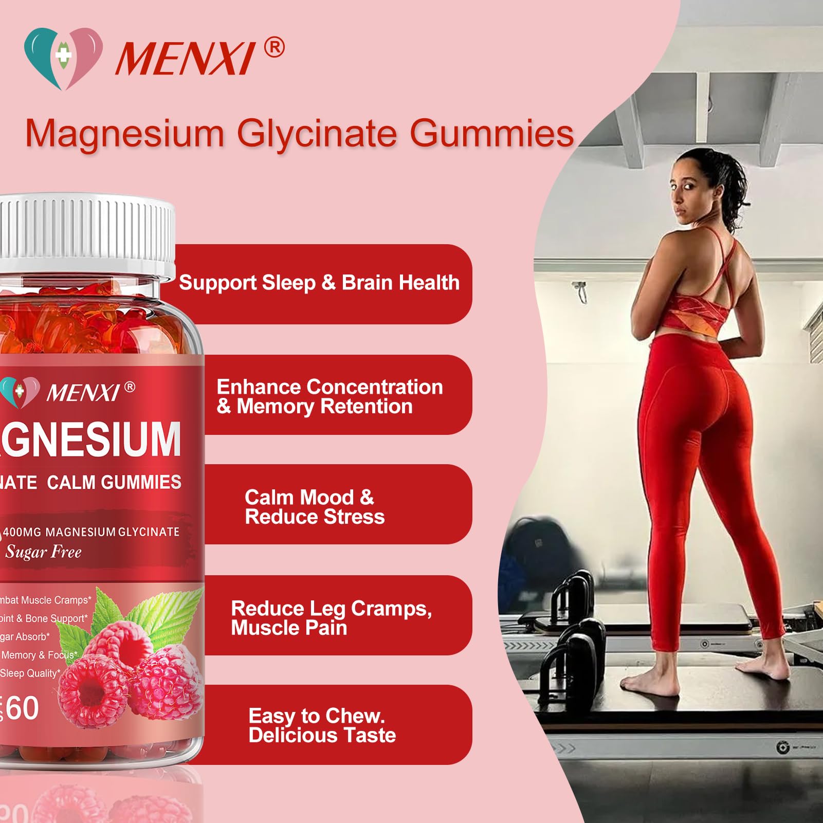 Magnesium Gummies Glycinate & Malate for Sleep & Mood


