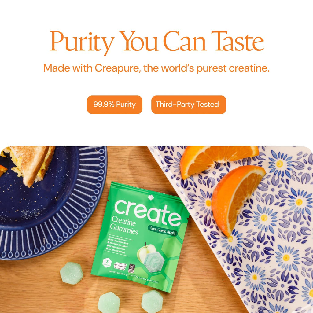 Creatine Gummies for Men & Women NSF Creapure Monohydrate

