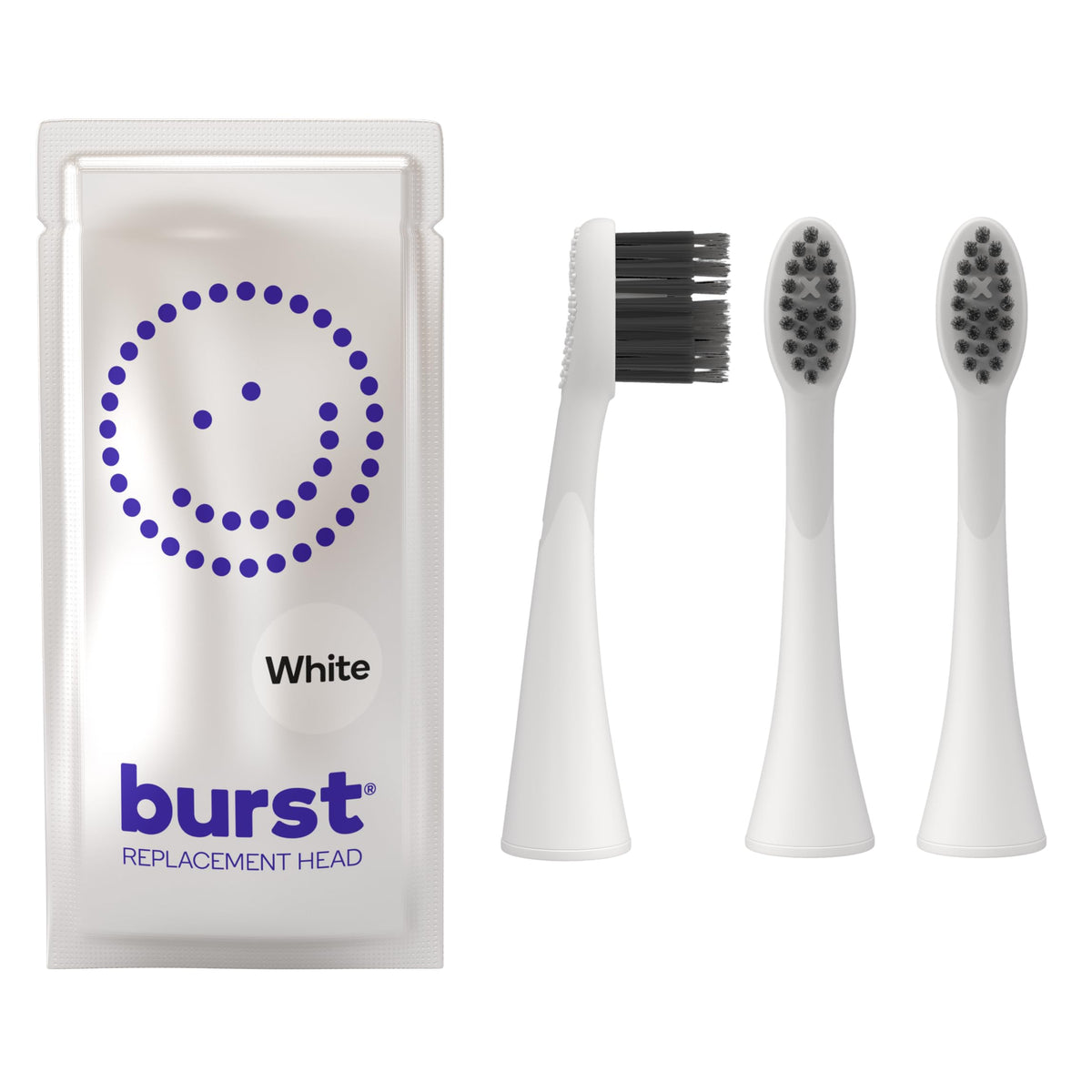 BURST Genuine Replacement Heads for Original Sonic Toothbrush