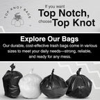 Top Knot Bags Trash Bags Star-Sealed Bottom

